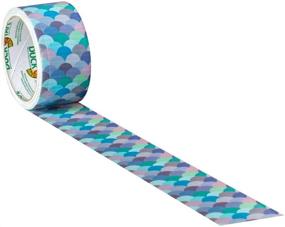 img 2 attached to 🧜 Duck Brand Mermaid Printed Duct Tape - Vibrant 1.88 Inches x 10 Yards Roll for Crafts and Repairs