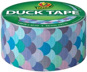 img 3 attached to 🧜 Duck Brand Mermaid Printed Duct Tape - Vibrant 1.88 Inches x 10 Yards Roll for Crafts and Repairs