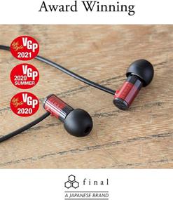 img 2 attached to Discover the Award-Winning Final E1000 In-Ear Isolating Earphones with 6.4mm Dynamic Driver and Hires Certification - Designed in Japan (Black)