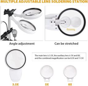 img 1 attached to Adjustable Magnifying Soldering Magnifier by AZFUNN - Enhance your Precision Work!