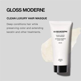 img 3 attached to 💆 Gloss Moderne Clean Luxury Deep Conditioning Hair Masque - 3.4 fl oz - Hair Mask Infused with Mediterranean Almond and Coconut Fragrances, Enhanced with Cognac - Frizz Control and Enhances Hair Shine