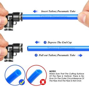 img 2 attached to 🔩 Pneumatic Plastic Connector Fittings for Hydraulics, Pneumatics, and Plumbing by Tailonz