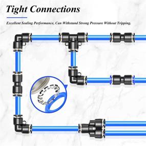 img 1 attached to 🔩 Pneumatic Plastic Connector Fittings for Hydraulics, Pneumatics, and Plumbing by Tailonz