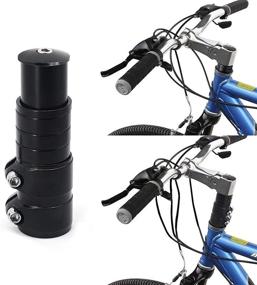 img 1 attached to Suncentech Bike Stem Riser Extender Adapter for Bicycle Handlebar - Fits 28.6mm (1-1/8") Fork