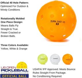 img 1 attached to 🎾 Vibrant and Durable: Get Your Dozen Orange Dura Pickleballs Today!