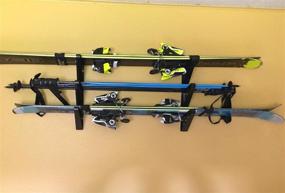 img 4 attached to 🎿 Ski Storage Rack: Convenient Horizontal Wall Organization by StoreYourBoard
