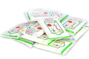 img 1 attached to 👶 PÜRDOUX 100% Cotton Wipes for Babies and Children with Aloe Vera and Chamomile - Box of 120 Wet Wipes in 12 Resealable Sachets (10 Wipes per Sachet)