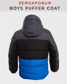 img 1 attached to 🧥 Keep Your Little Boy Warm with ZeroXposur Puffer Jacket – Hooded Winter Coat with Elastic Cuffs and Fleece Lining for Kids