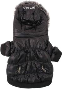 img 1 attached to 🐾 Stylish Metallic Pet Parka Coat for Fashionable Pets