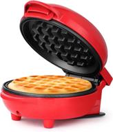 🧇 holstein housewares non-stick waffle maker - compact & portable red appliance, perfect for waffles and beyond логотип