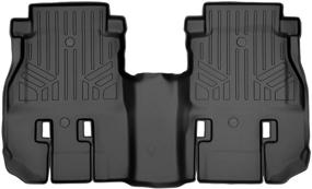 img 4 attached to 🔝 High-Quality MAXLINER Floor Mats 2nd Row in Sleek Black for 2018-2021 Jeep Wrangler Unlimited (JL New Body Style, Excluding JK)