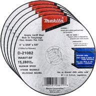 🪚 makita 5-pack - 4 inch cut off wheels for 4" grinders - high-performance metal & stainless steel cutting - 4" x .045" x 5/8 logo