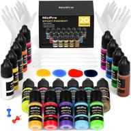 🎨 vibrant translucent resin pigment: nicpro 20 color set for epoxy, uv resin, and art projects logo