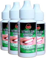 the ultimate gum solution: single strength formula for natural gumcare - relieve canker sores, swollen gums, bad breath, tooth aches! protects against plaque & tartar - gum care wash logo