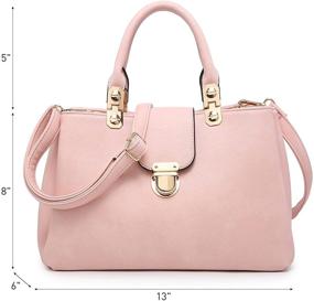 img 2 attached to Dasein Handbags Satchel Leather Shoulder Women's Handbags & Wallets for Satchels
