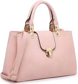 img 4 attached to Dasein Handbags Satchel Leather Shoulder Women's Handbags & Wallets for Satchels
