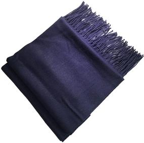 img 1 attached to Однотонный плед JOSENI Solid Pashmina – зимний аксессуар для женщин: шарфы и обереги.