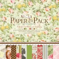 📝 flic-flac craft paper pad – 27 sheets 12x12 inch cardstock pad for photo backgrounds, decorative paper cards, floral design - ps011 logo