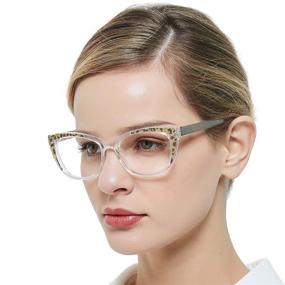 img 2 attached to 👓 OCCI CHIARI Women Reading Glasses Cat-Eye Nerd with Multiple Strength Options (0, 1.0, 1.5, 2.0, 2.5, 3.0 to 6.0)