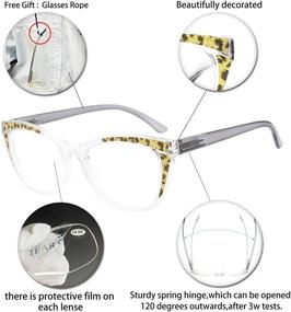 img 1 attached to 👓 OCCI CHIARI Women Reading Glasses Cat-Eye Nerd with Multiple Strength Options (0, 1.0, 1.5, 2.0, 2.5, 3.0 to 6.0)