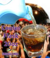 cooler flask 20oz smuggle mug logo