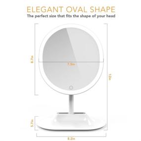 img 4 attached to 💄 LivingPro Vanity Makeup Mirror: Upgraded Anti-Glare LED Lighting & Dimmable Touch Screen Sensor