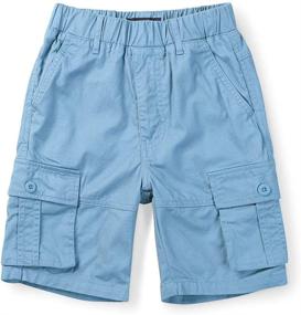 img 2 attached to 🩳 Versatile Boys' Cotton Cargo Shorts with Multiple Pockets - Mesinsefra BoysCotton Shorts Collection