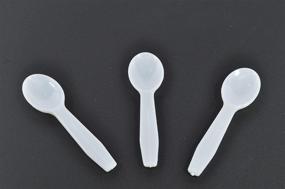 img 1 attached to 🥄 Premium White Taster Spoons - Royal Package of 3000