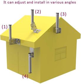 img 2 attached to Stainless Diameter Bracket Weather Adjustable