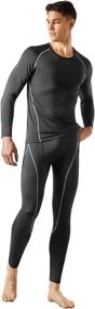 img 3 attached to 🔥 MAXHEAT Men's Fleece Lined Thermal Underwear Long Johns Set by FITEXTREME