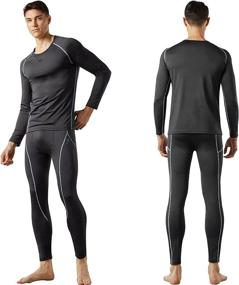 img 4 attached to 🔥 MAXHEAT Men's Fleece Lined Thermal Underwear Long Johns Set by FITEXTREME