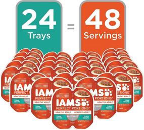 img 3 attached to Зерновой корм для кошек без зерна - IAMS Perfect Portions: ломтики в соусе и паштет, 24 пары