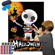 skeleton halloween poster decorations supplies logo