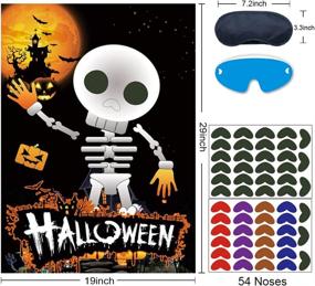 img 3 attached to Skeleton Halloween Poster Decorations Supplies