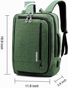 img 3 attached to 🎒 Laptop Backpack with Enhanced Charging Capability – Durable, Travel-friendly Waterproof Backpacks