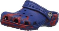 crocs classic graphic multi toddler boys' shoes: style and comfort for little feet logo