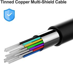 img 2 attached to 🔌 JUTA OBD2 16Pin мужской кабель удлинителя до женской разъем- продленный диагностический провод (3.3 фута / 100 см)