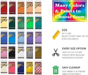 img 1 attached to 🎉 Party Essentials Heavy-Duty Plastic Table Cover - 44 Colors, 54"x108" - Harvest Yellow