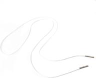 handmade long elastic tassel necklace in black, 63-inch - wamlfac alloy & faux leather logo