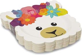 img 1 attached to Llama Birthday Plates Inches 48 Pack