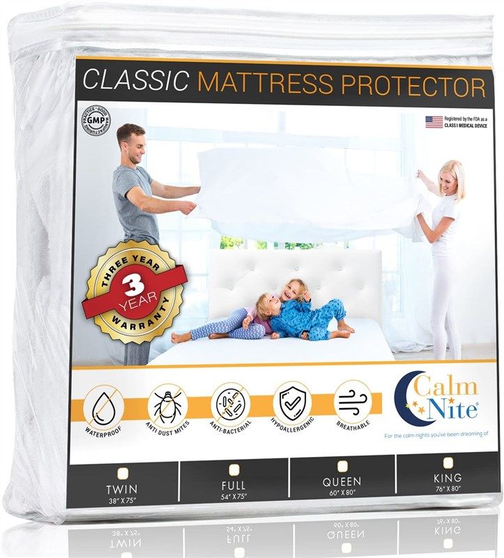 twin size mattress protector hypoallergenic 로고