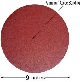 img 3 attached to 🔴 Premium Sackorange 9-Inch Sanding Disc Set - 30 PCS, NO-Hole Aluminum Oxide, Self Stick (Includes 5 Each of 80 100 120 180 240 400 Grits)