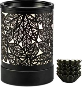 img 4 attached to 🕯️ ElusiaKa Wax Melt Warmer: Electric Metal Oil Burner for Aromatherapy, Home Décor & Office Gift(2 Bulbs Included)