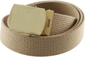 img 4 attached to 🧢 Cargo Cotton Military Brass Buckle Men's Accessories: Streamlined Style for Fashion-forward Gents