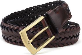 img 1 attached to 🧔 Stylish Weifert Genuine Leather Braided Woven Men's Accessories for a Sophisticated Look