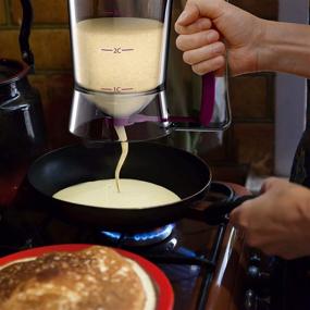 img 2 attached to 🥞 Pancake Cupcake Batter Dispenser - Ultimate Baking Tool for Cupcakes, Waffles, Muffins, Crepes, Cakes, and More