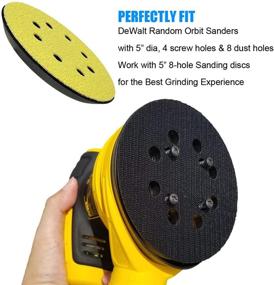 img 1 attached to 🛠️ 5" Hook-&-Loop Replacement Sander Pad for DeWalt DWE6423/6423K, DWE6421/6421K, DCW210B - Direct Replacement for DWE64233 & N329079