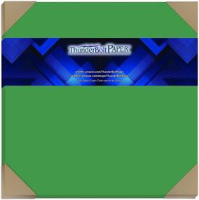 img 4 attached to 📒 Vibrant 12x12 Scrapbook Album Paper: 50 Bright Green 65lb Cover, Cardstock - Quality Printable, Smooth Surface for Colorful Results