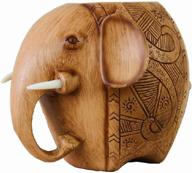 🐘 resin carving elephant pencil holder - stylish and creative pen holder for office or school use логотип