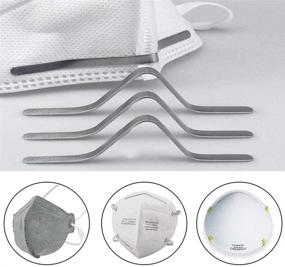 img 3 attached to 👃 120 Pack, EWA Nose Bridge Strip - Double-Sided Tape, Aluminum Metal Nose Wire Strip for DIY Nose Pads Nose Bridge Clip (Specs: 0.02X0.2X3.5 inch)